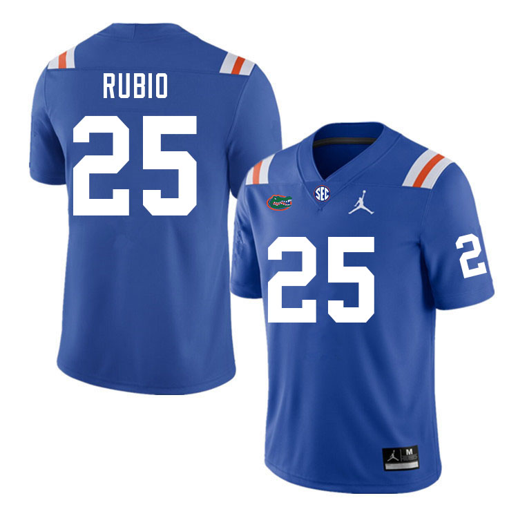 Men #25 Anthony Rubio Florida Gators College Football Jerseys Stitched Sale-Throwback
